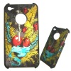 colourful design ofcell phone case for iphone 4g