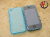 diamond grain mobile phone case for apple iphone 4