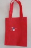 disposable red shopping  bag