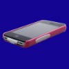 double color mobile phone case for iphone 4 with dust-proof plug