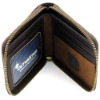 durable metal zipper wallet