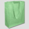 dye color green cotton shopping bag