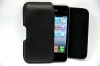 easy taking leather case for iphone 4