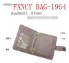 fashion artificial leather bill holder