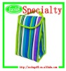 fashion color striped reusable rpet lunch bag