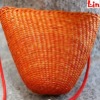 fashion orange small straw bag