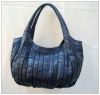 fashion pu stripe handbag