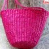 fashion rose small straw bag