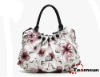 fashion stamp flowers large ladies handbag tote bag