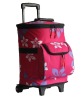 fashion trolley cooler bag for girl,cooler bag on wheel