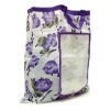 foldable flower printed promotional giveaway nonwoven shopping bag