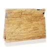 for ipad 2 wooden cover with leather stand