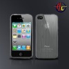 grey wood grain mobile phone case for apple iphone 4(CDMA)