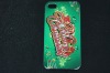 high quality fation Chitstmas gift hard plastic Santa Claus bumper case for iphone 4s