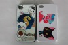 high quality fation hard embossed plastic embossed bumper cover for iphone 4