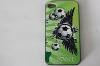 high quality fation mobile phone with relief hard plastic abs skin shell for iphone 4