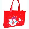 high quality red pp non woven bag