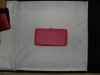 hot sales pink stone grain frame  wallet