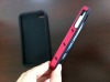 hottest aluminum+silicone Case for iphone4