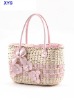 ladies fashion straw handbag