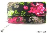 ladies floral fabric wallet