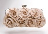 lady multicolor satin flower style clutch bag evening bag 39