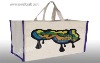 laminated cotton canvas shopping bag