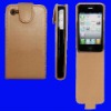 leather mobile phone cover for iphone 4