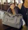 leather tote  handbags, rivet  leahter handbags  EMG8097