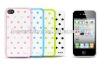 lovely round dot phone case for iphone 4