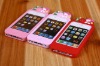 lovely silicon skin cover case for iphone4