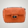 mini orange Genuine crocodile  shoulder bag