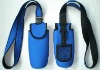 neoprene bottle holder with shoulder strap