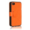 orange side-open leather cases for iphone4