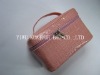 pink fashion  pu cosmetic bag