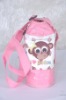 pink water bottle bag