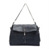 plain black handbag