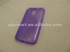 purple S LINE TPU curve rubberized cover shell case for SAMSUNG CELOX 4G LTE GALAXY S II 2 i9210 E110S