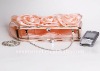 rose brand pink satin fashion, clutch evening bags