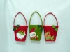 santa snowman reindeer felt candy bag