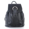 strap decorative black pu ladies backpack daily outdoor