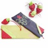 strawberry folded shopping bag