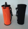 stylish neoprene sports water bottle holder with strap and clip