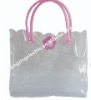 transparent pvc bag with handle