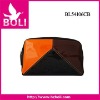 trendy cosmetic bag made of glossy leather