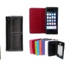 wallet card slots leather case for iphone 3gs