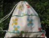 white flower seal bag/travel backpack,canvas shopping bag