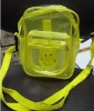 yellow clear PVC shoulder bags for kids