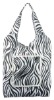 zebra stripe lady shopping bag