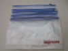 zipper translucent pvc bag